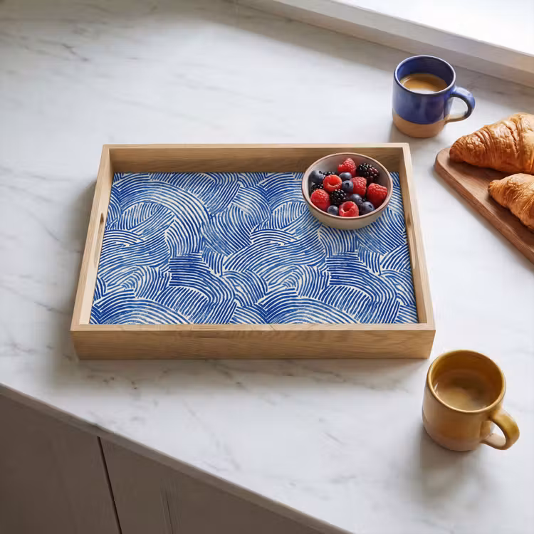 Dienblad - Modern - Abstract - Blauw — 4