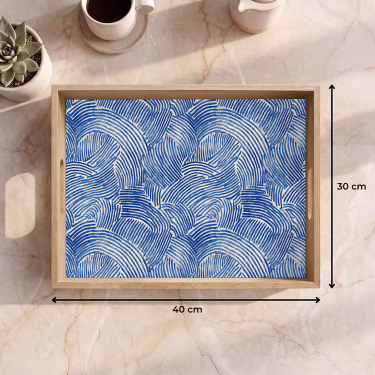Dienblad - Modern - Abstract - Blauw — 9