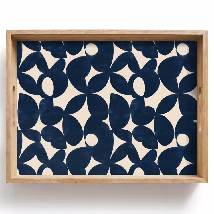 Dienblad - Modern - Geometrisch - Blauw — 1