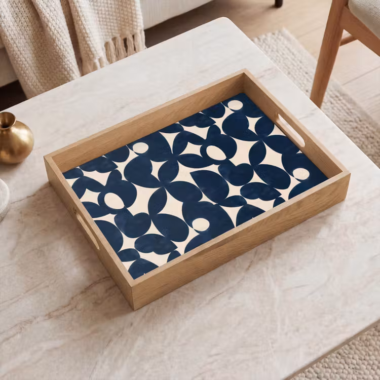 Dienblad - Modern - Geometrisch - Blauw — 2
