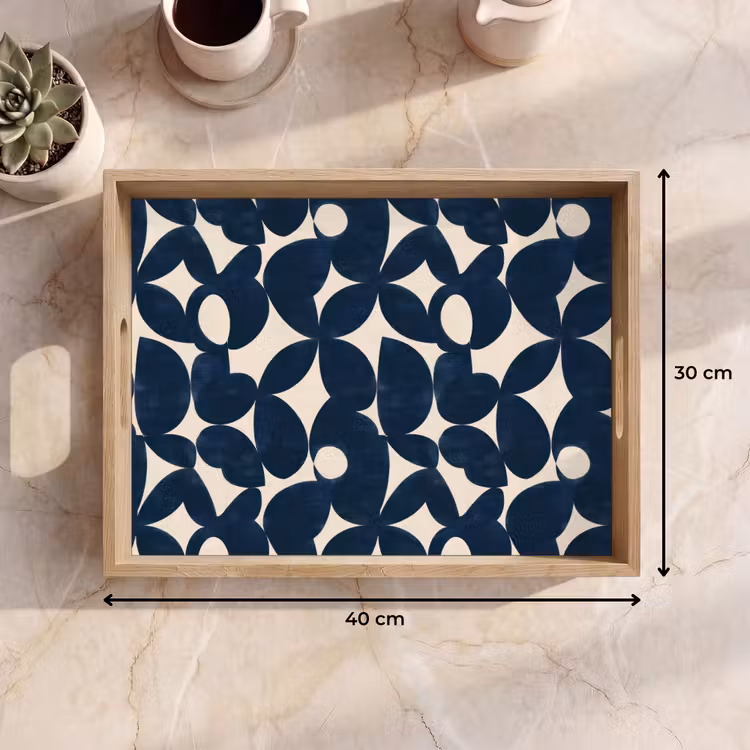 Dienblad - Modern - Geometrisch - Blauw — 9