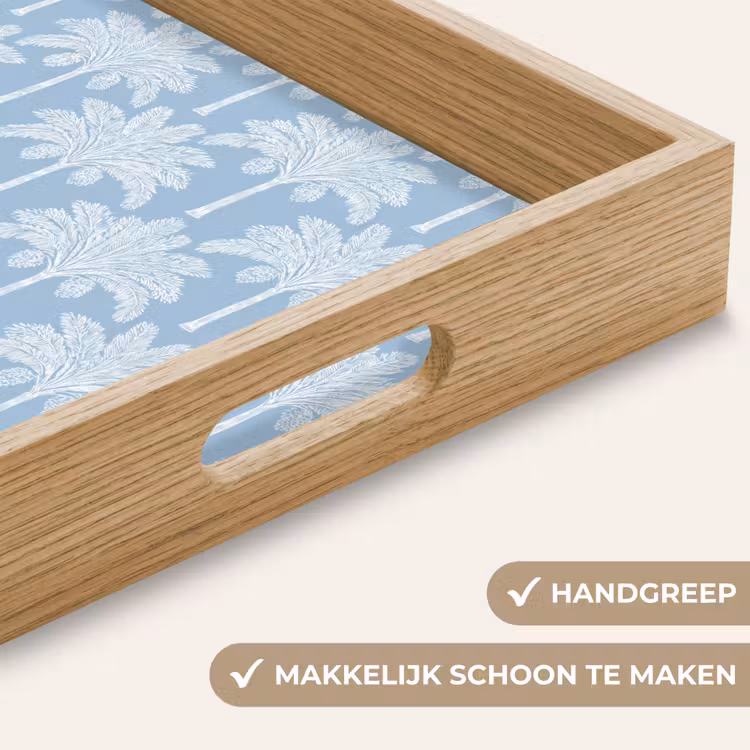 Dienblad - Palmboom - Modern - Blauw — 5