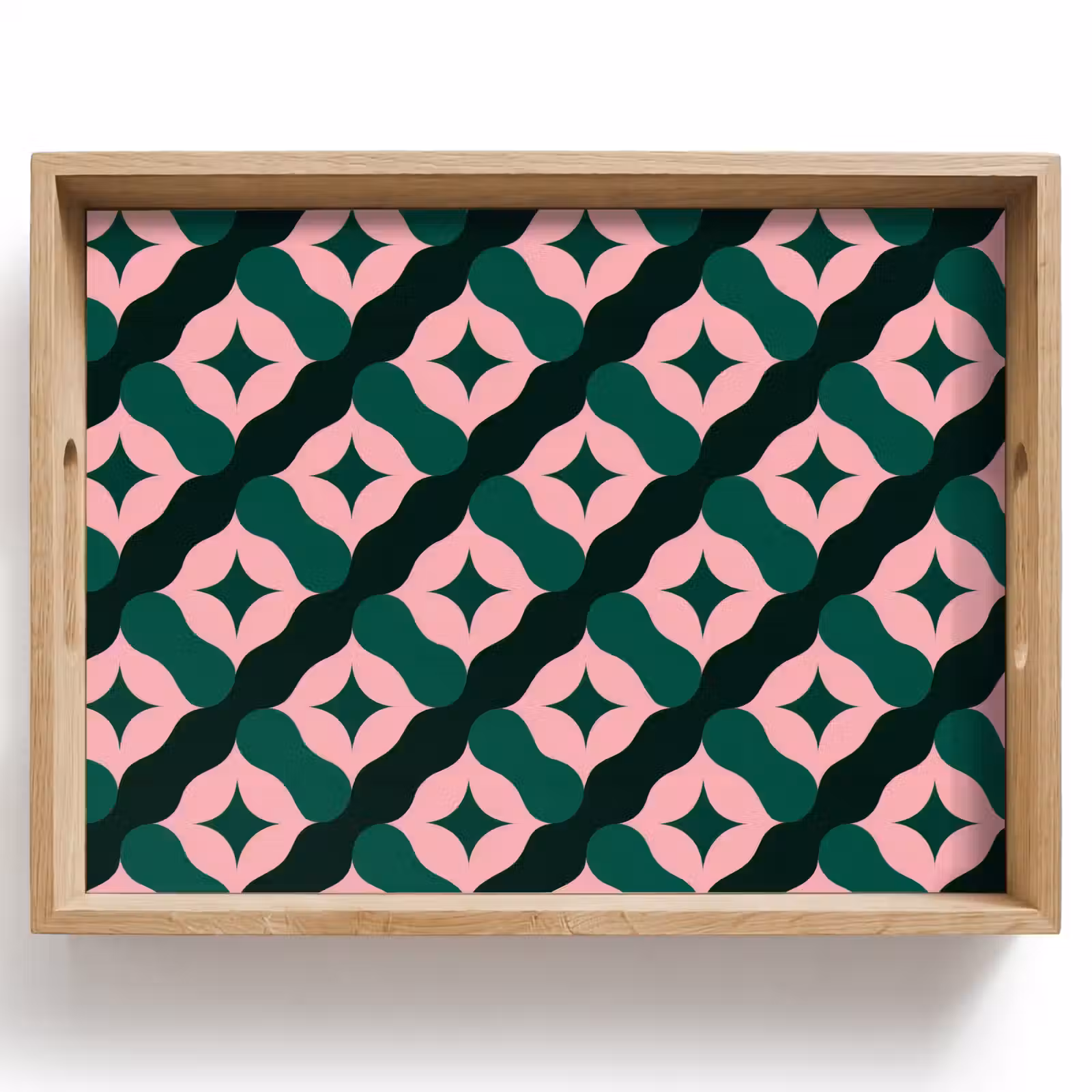 Dienblad - Groen - Roze - Retro - Sterren — 1