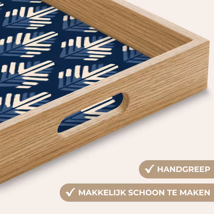 Dienblad - Modern - Patroon - Blauw — 5