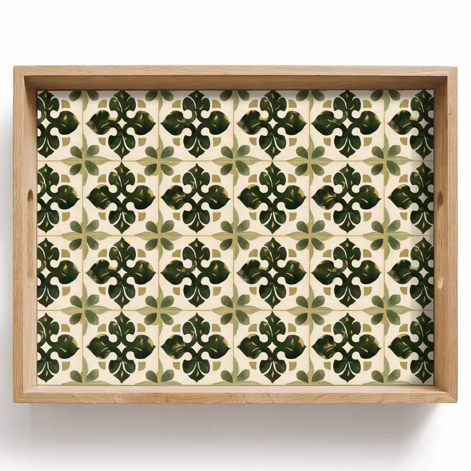 Dienblad - Patroon - Tegel - Groen — 1