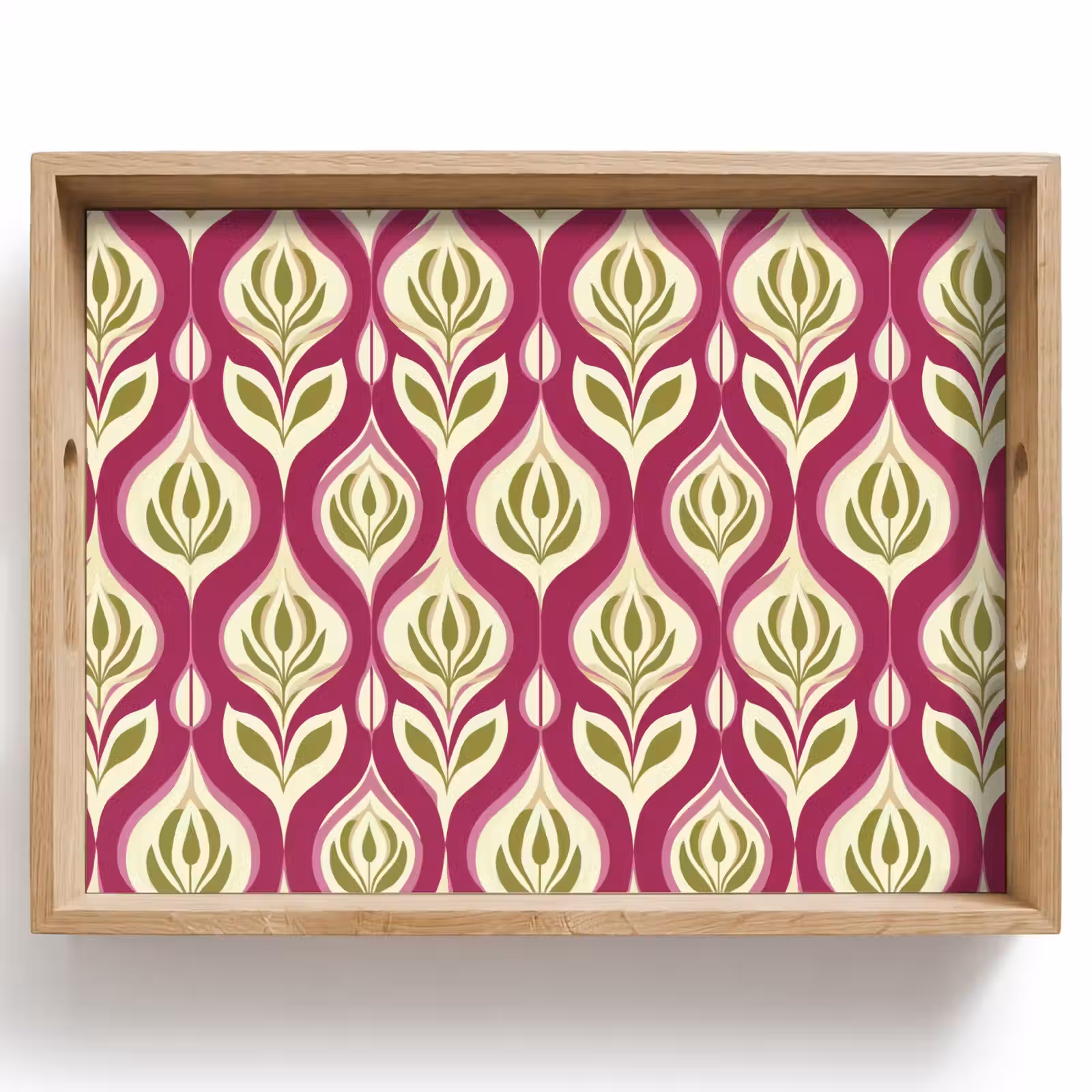 Dienblad - Retro - Floraal - Paars — 1