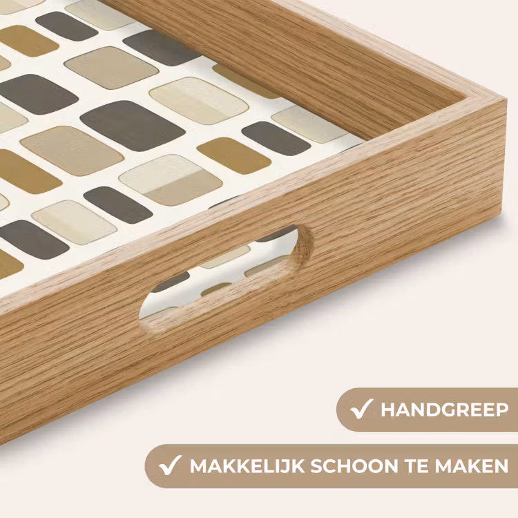 Dienblad - Blokken - Vintage - Grijs — 5