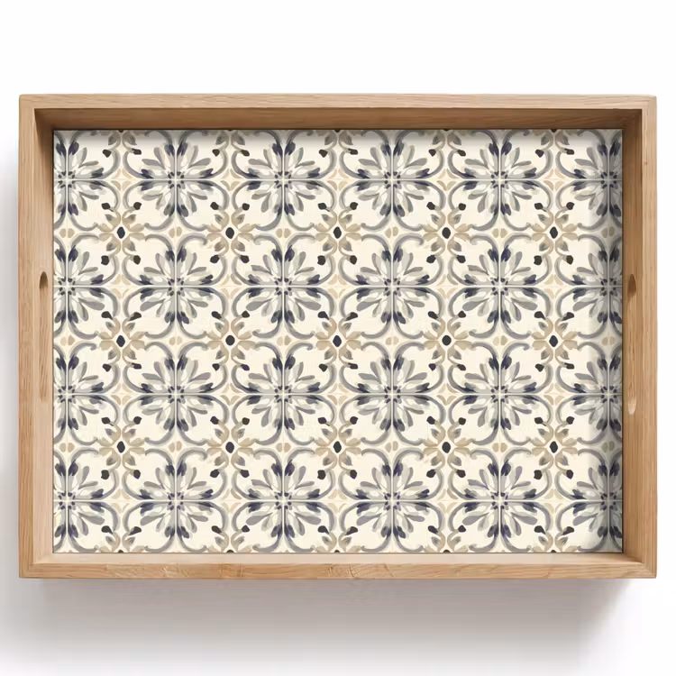 Dienblad - Floraal - Patroon - Kleurrijk — 1