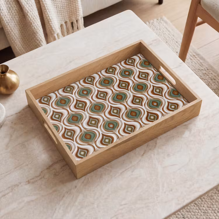 Dienblad - Motief - Patroon - Kleurrijk — 2