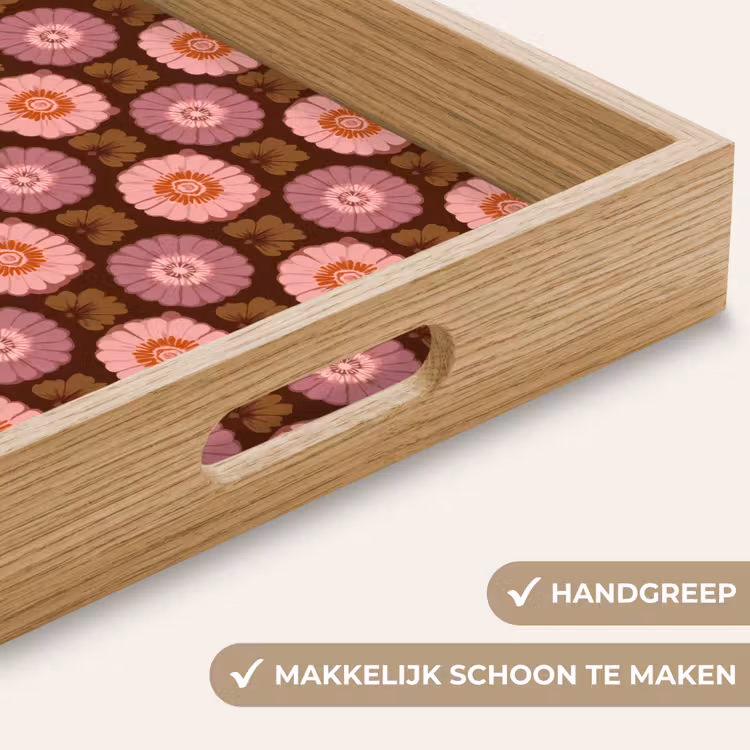 Dienblad - Retro - Madelief - Roze — 5