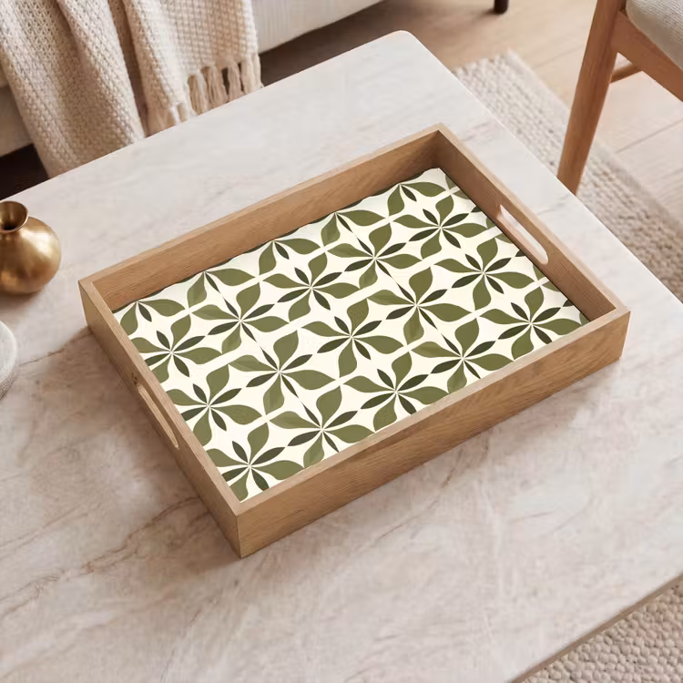 Dienblad - Botanisch - Retro - Groen — 2