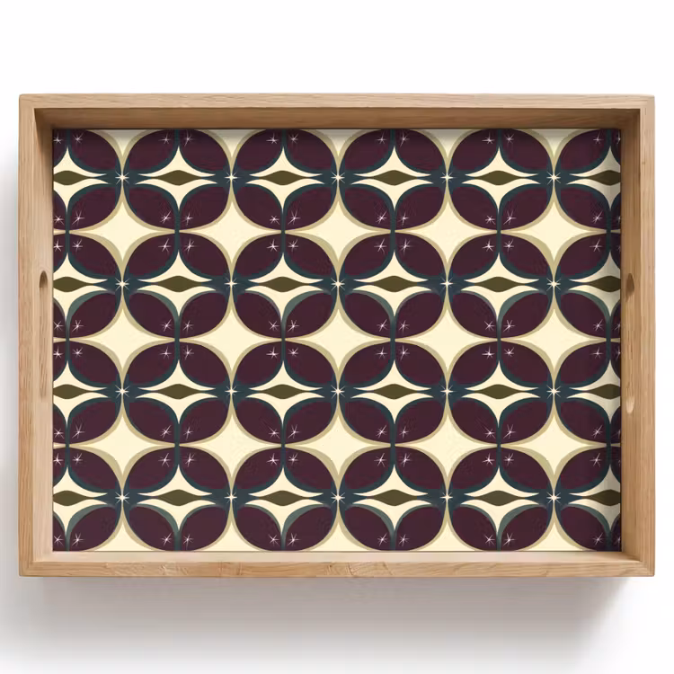 Dienblad - Cirkel - Retro - Kleurrijk — 1