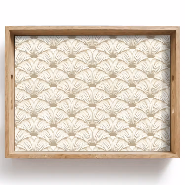 Dienblad - Klassiek - Art - Beige — 1