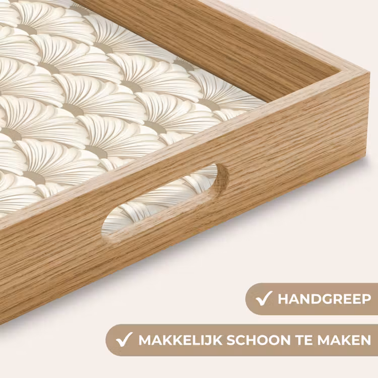 Dienblad - Klassiek - Art - Beige — 5
