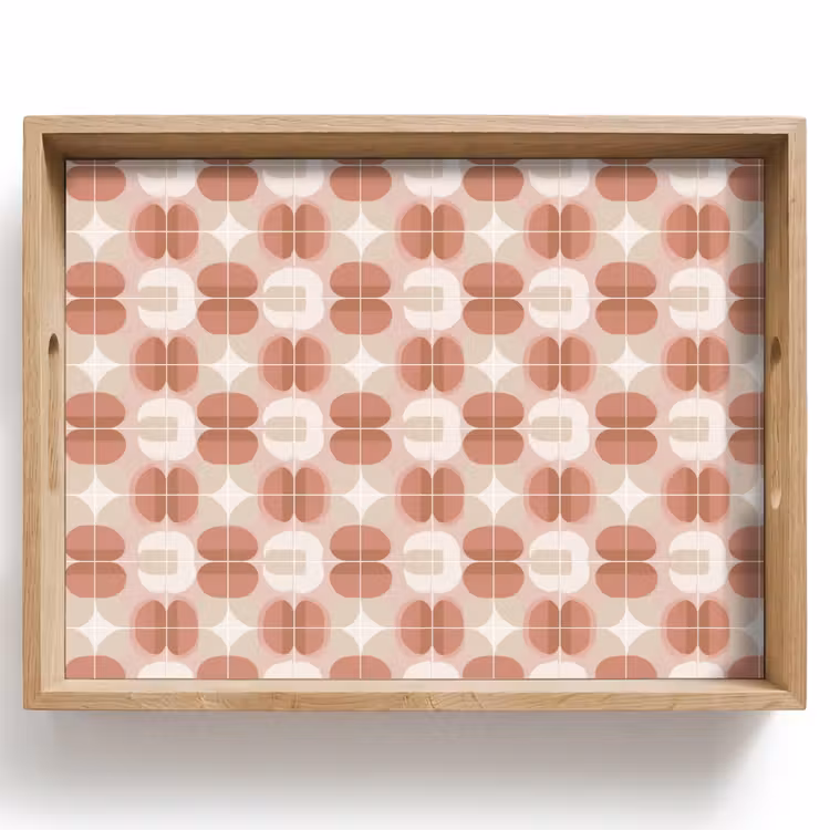 Dienblad - Retro - Klassiek - Roze — 1