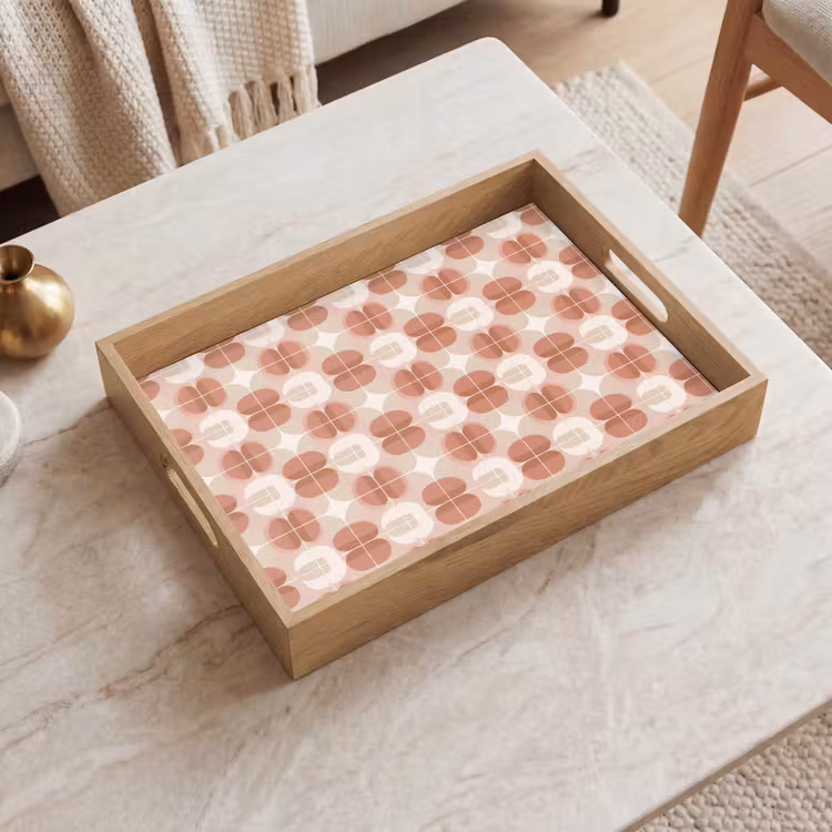 Dienblad - Retro - Klassiek - Roze — 2