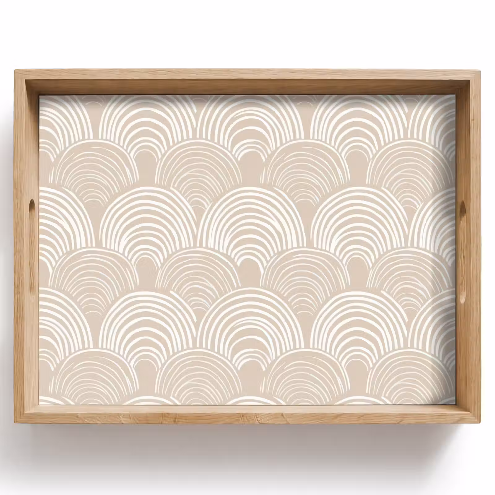 Dienblad - Golven - Structuur - Beige — 1