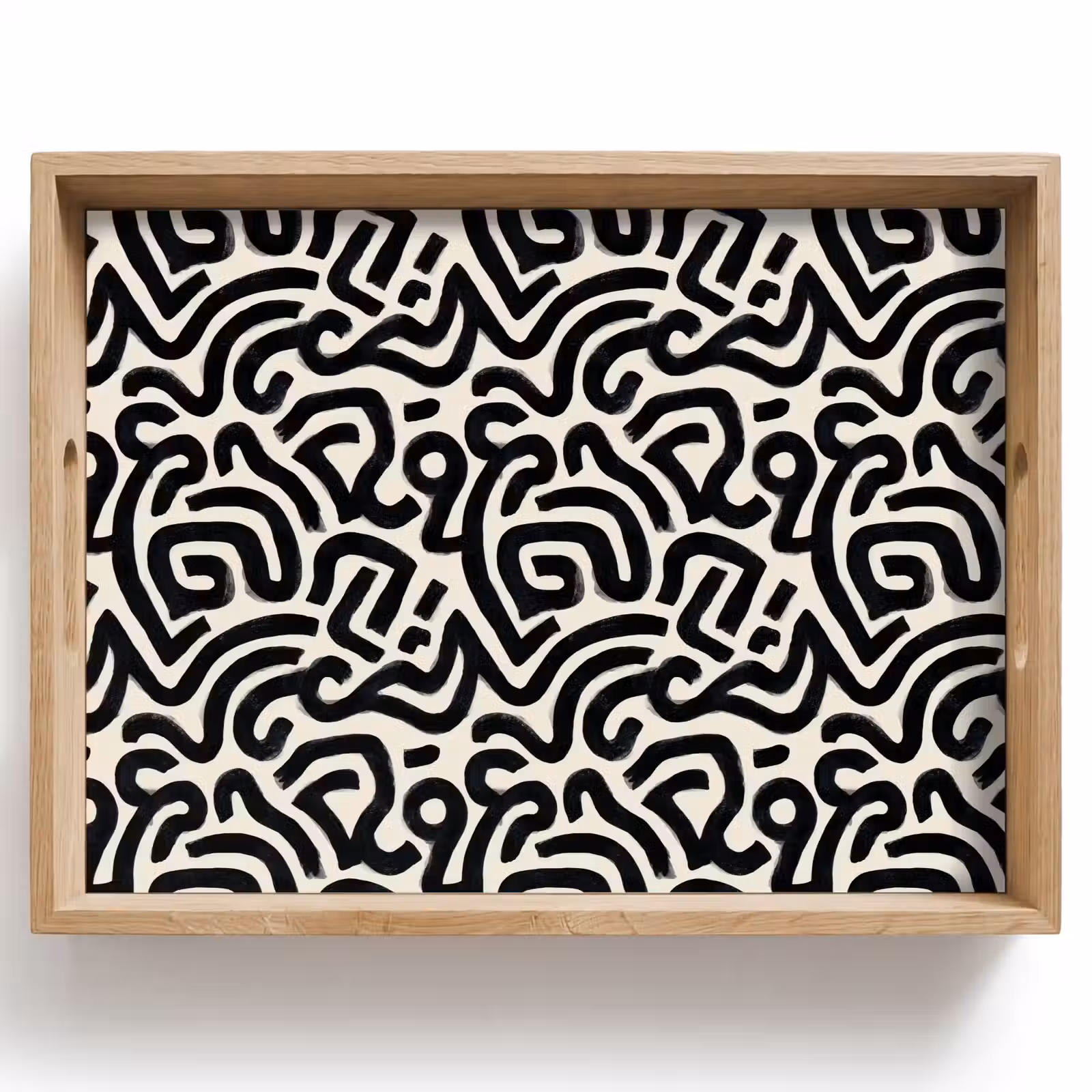 Dienblad - Modern - Abstract - Zwart — 1