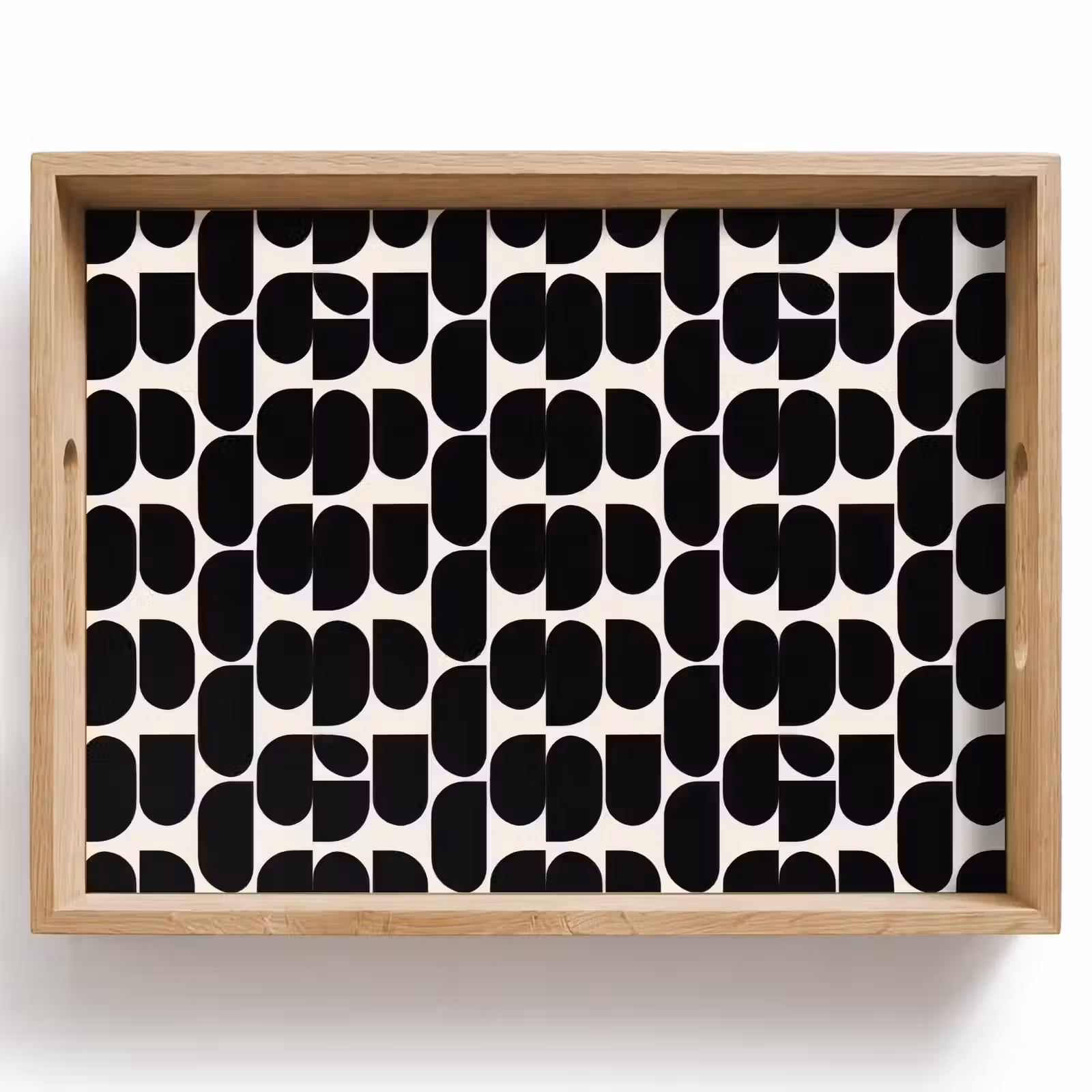 Dienblad - Modern - Patroon - Zwart — 1