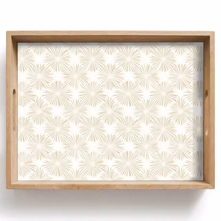 Dienblad - Abstract - Motief - Beige — 1