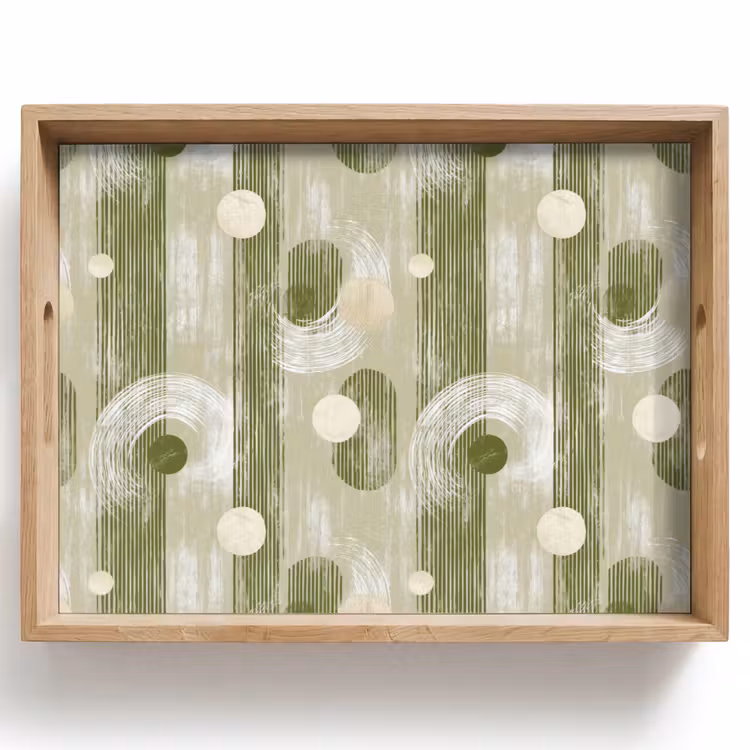 Dienblad - Artistiek - Modern - Groen — 1