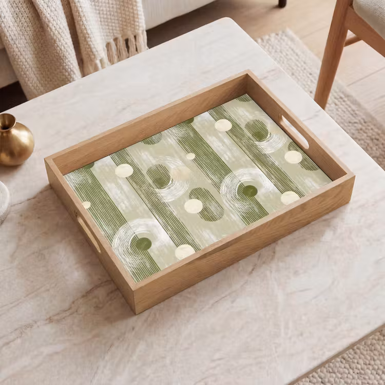 Dienblad - Artistiek - Modern - Groen — 2