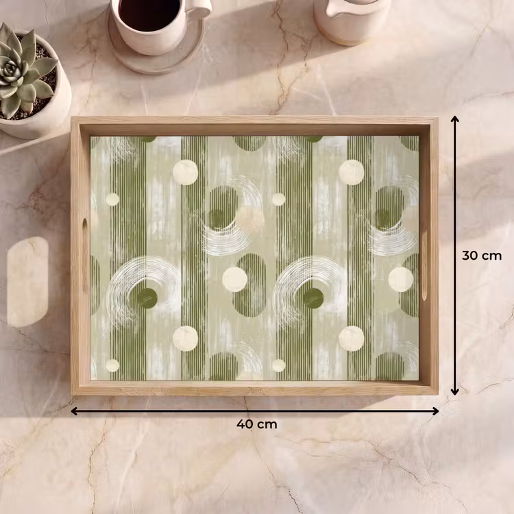 Dienblad - Artistiek - Modern - Groen — 9