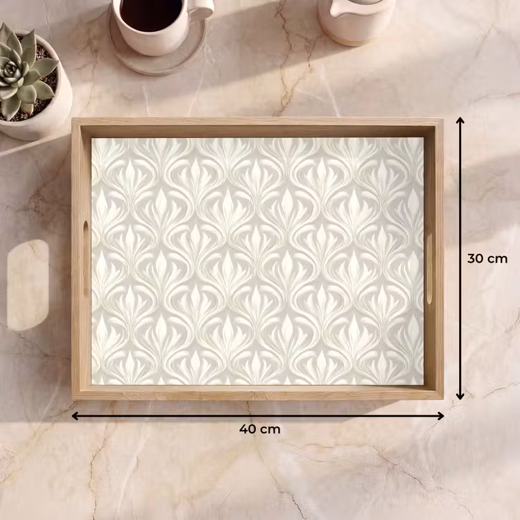 Dienblad - Barok - Patroon - Beige — 9