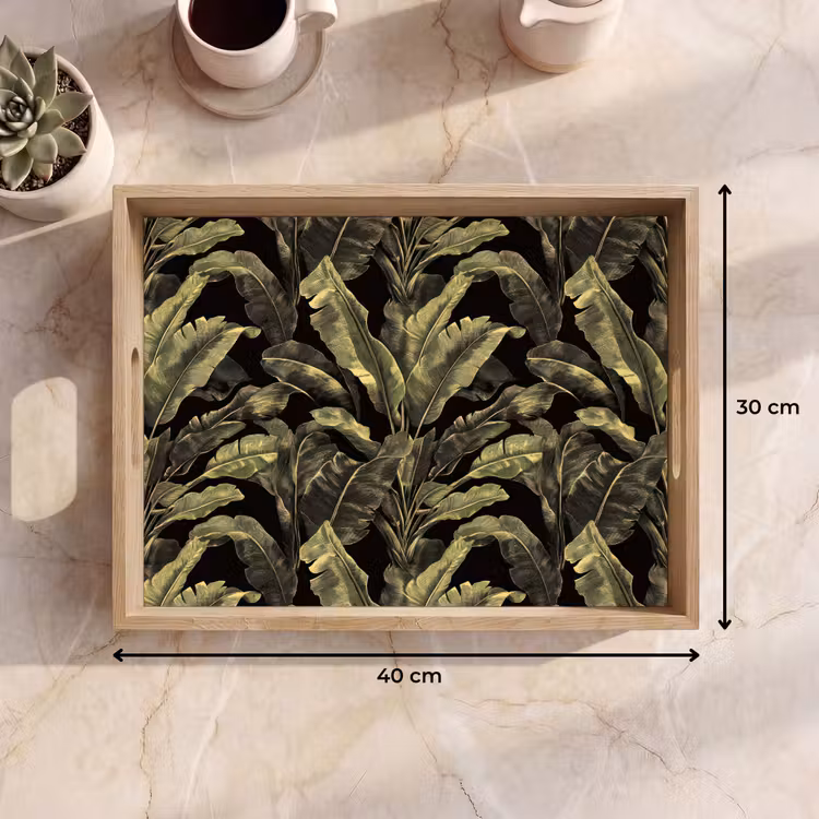 Dienblad - Botanisch - Bladeren - Groen — 9