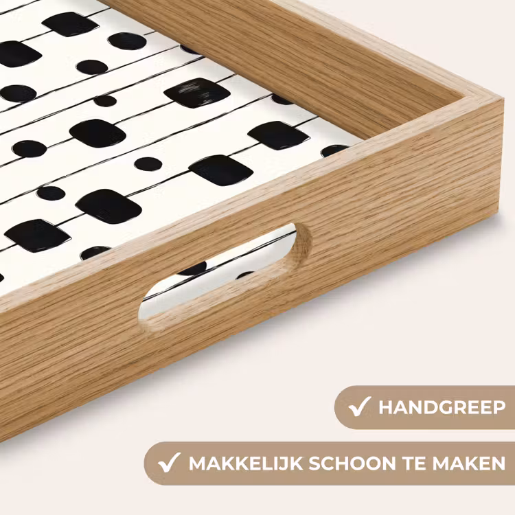Dienblad - Grafisch - Modern - Zwart — 5