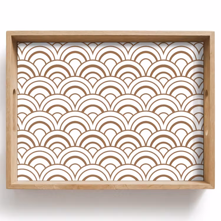 Dienblad - Klassiek - Motief - Terracotta — 1