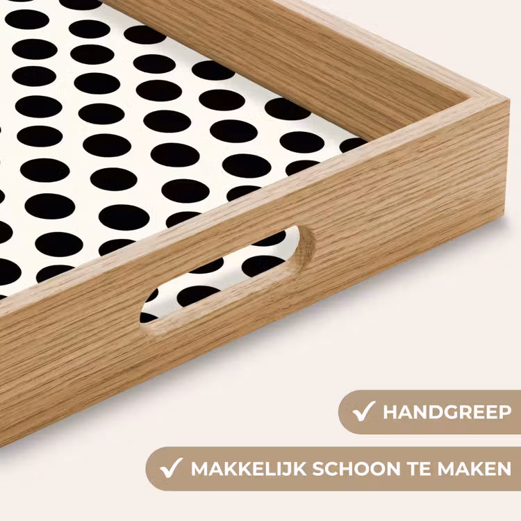 Dienblad - Klassiek - Stippen - Zwart — 5