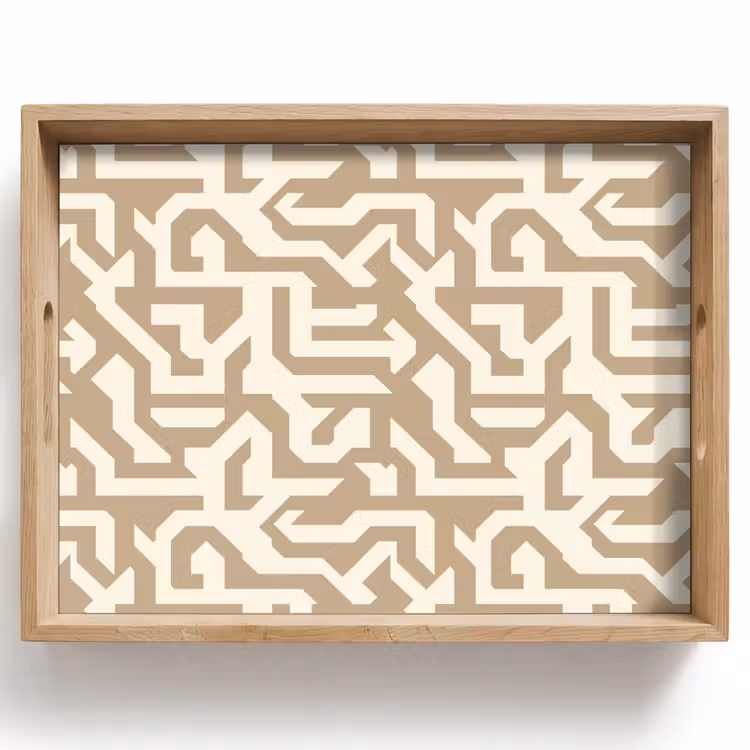 Dienblad - Modern - Abstract - Beige — 1