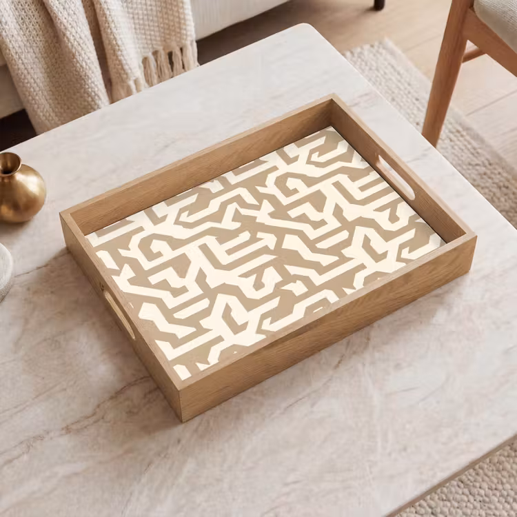 Dienblad - Modern - Abstract - Beige — 2