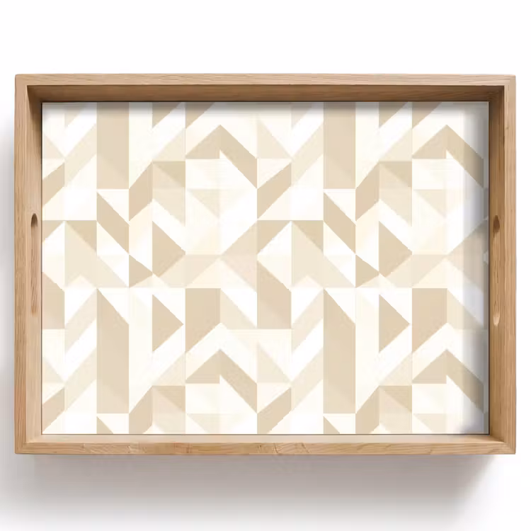 Dienblad - Modern - Abstract - Beige — 1