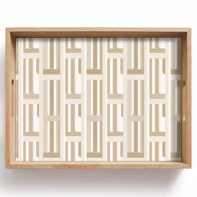 Dienblad - Modern - Geometrisch - Beige — 1