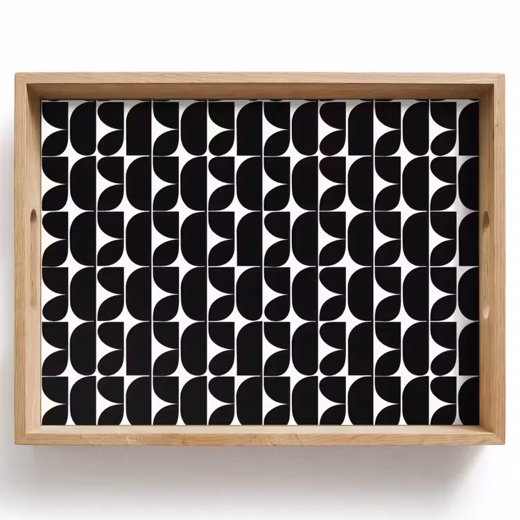 Dienblad - Modern - Geometrisch - Zwart — 1