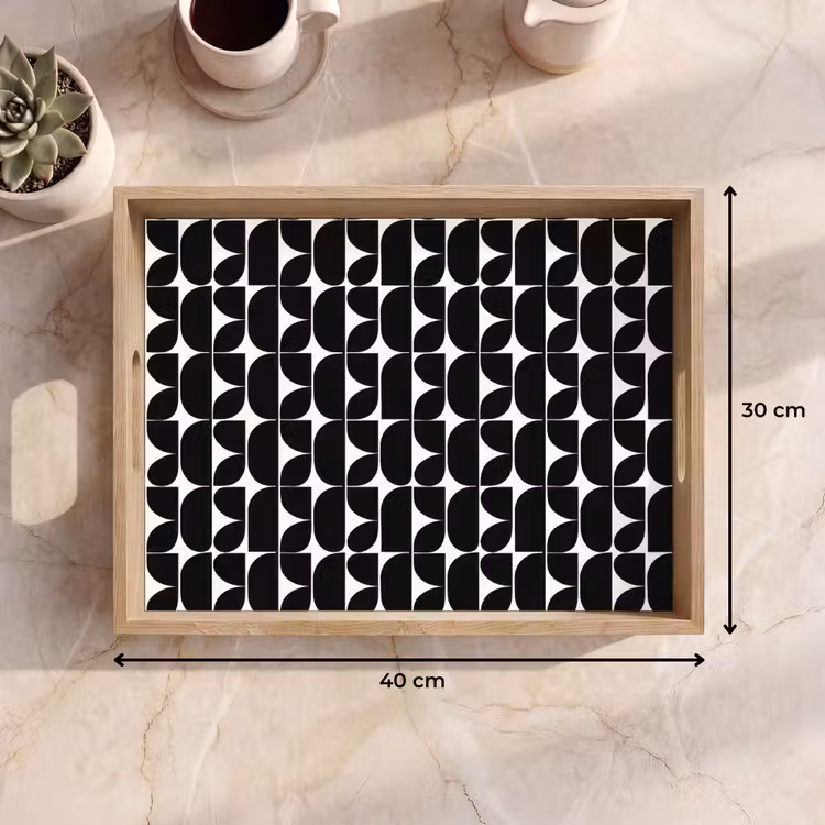 Dienblad - Modern - Geometrisch - Zwart — 9