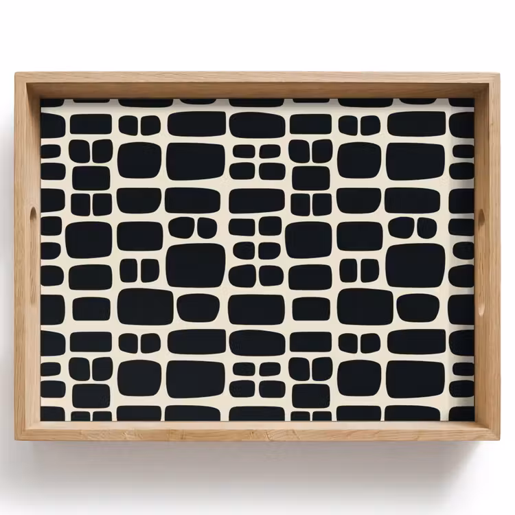 Dienblad - Modern - Organisch - Zwart — 1