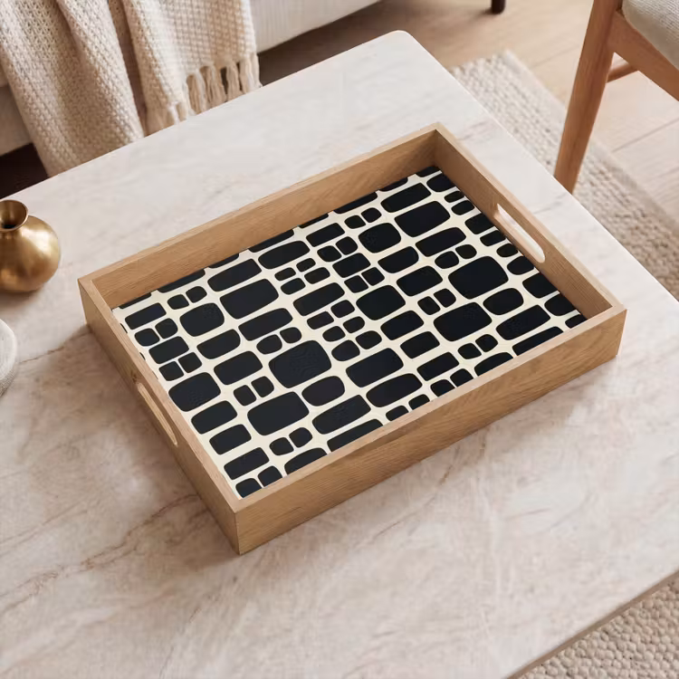 Dienblad - Modern - Organisch - Zwart — 2