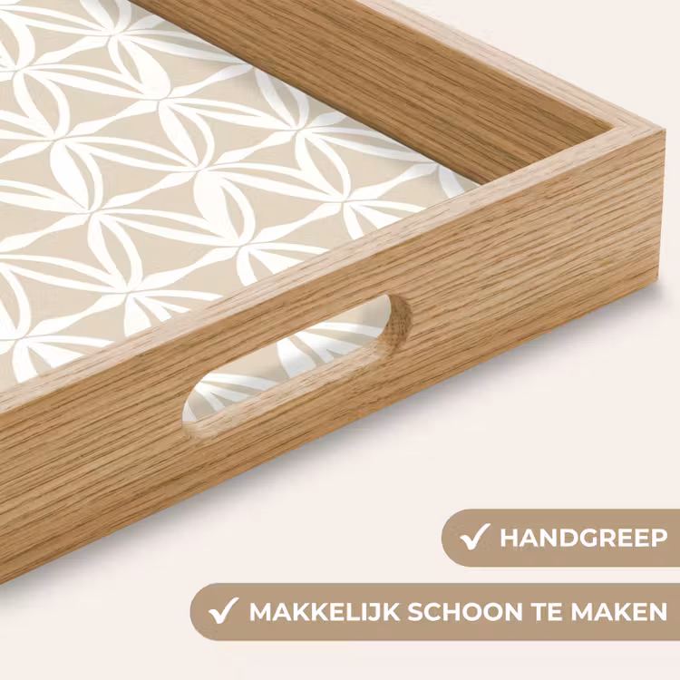 Dienblad - Motief - Modern - Beige — 5