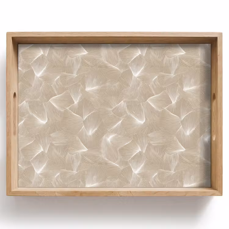Dienblad - Organisch - Textuur - Beige — 1