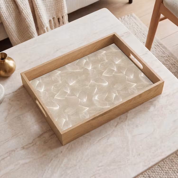 Dienblad - Organisch - Textuur - Beige — 2