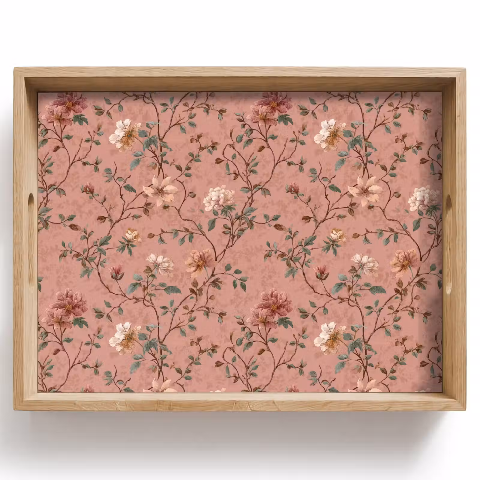 Dienblad - Botanisch - Bloemen - Roze — 1
