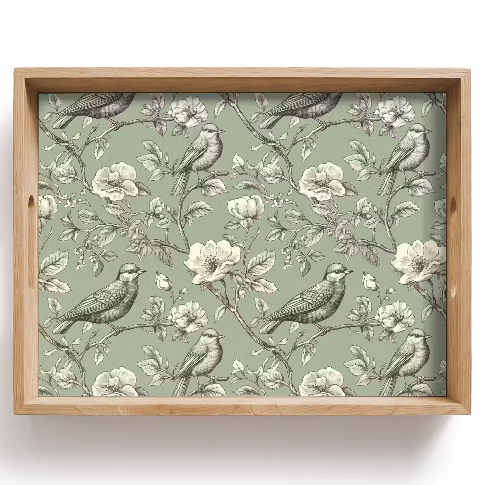 Dienblad - Klassiek - Botanisch - Groen — 1