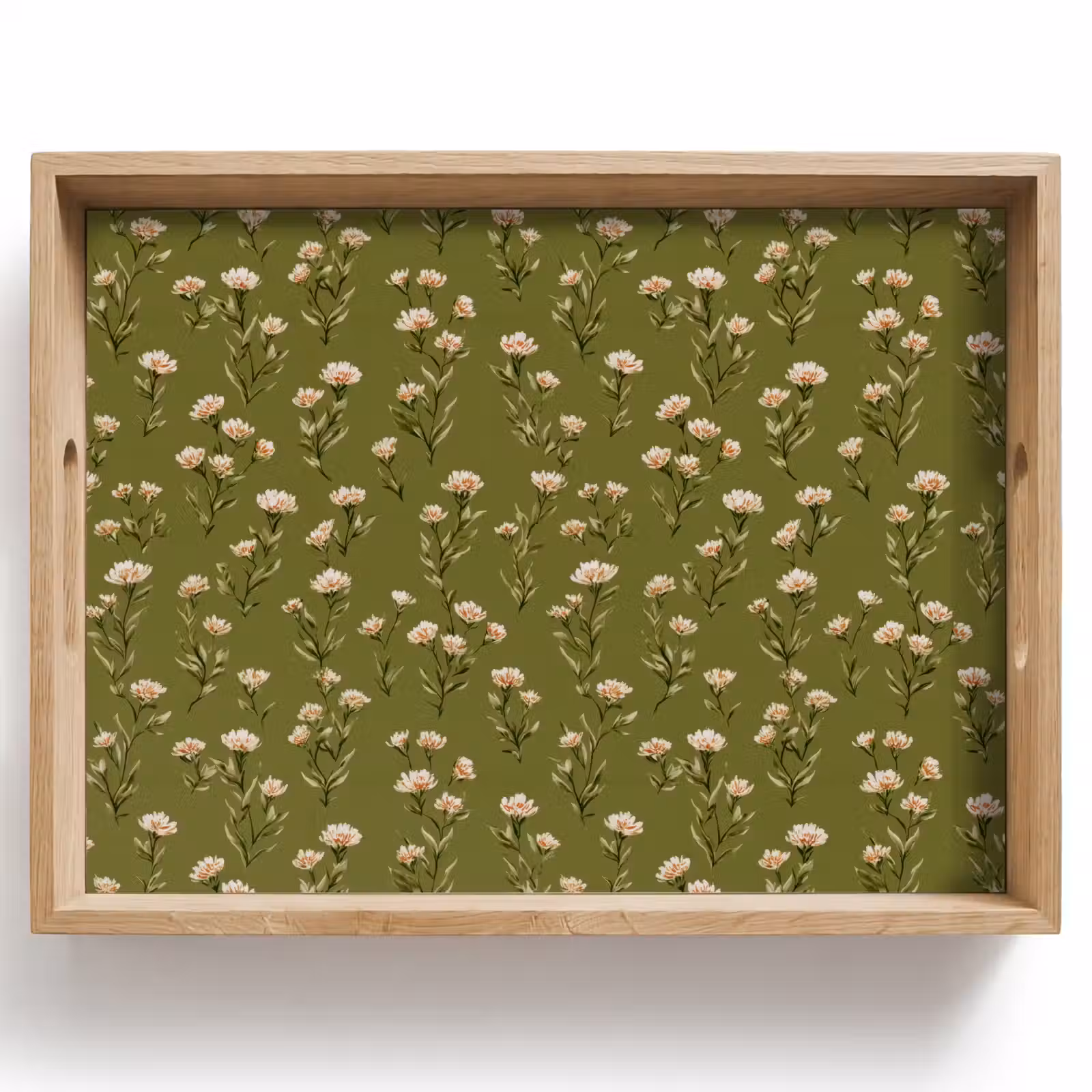 Dienblad - Landelijk - Bloemen - Groen — 1
