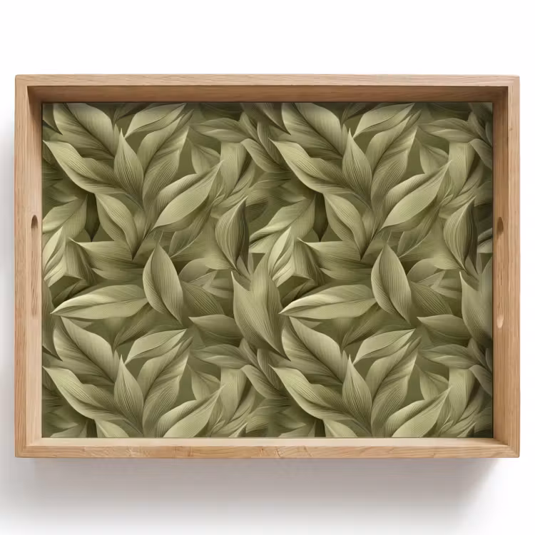 Dienblad - Bladeren - Modern - Groen — 1