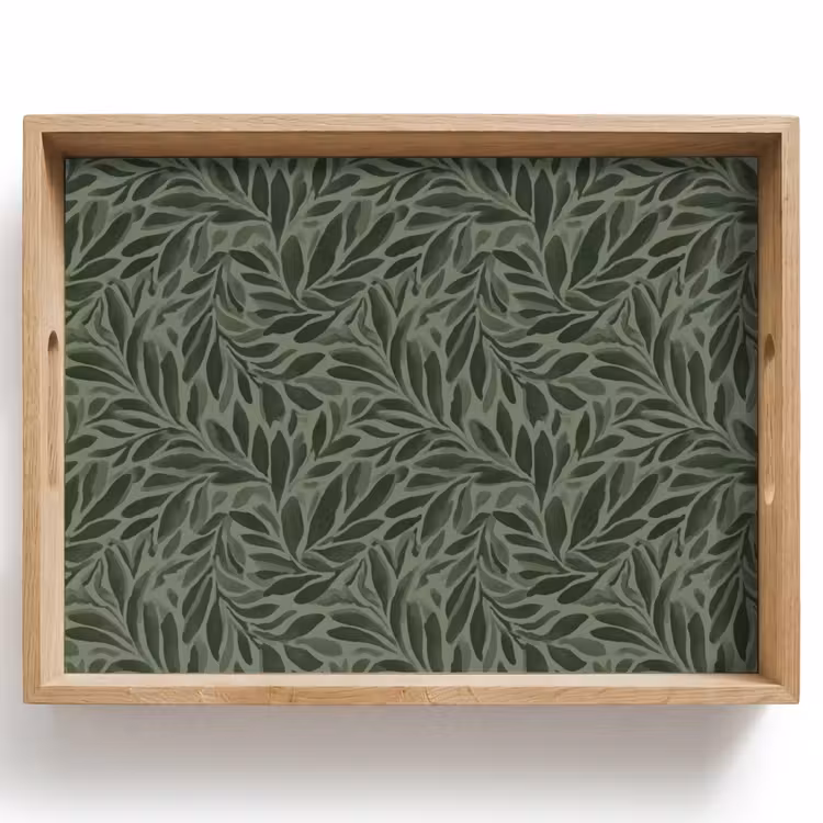 Dienblad - Bladeren - Organisch - Groen — 1