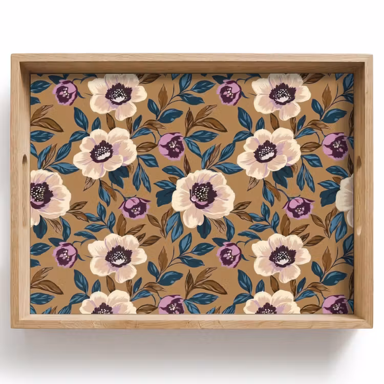 Dienblad - Floraal - Stilleven - Kleurrijk — 1