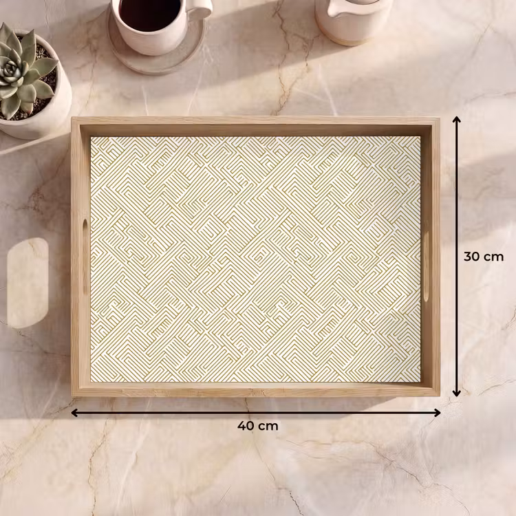 Dienblad - Geometrisch - Lijnen - Groen — 9